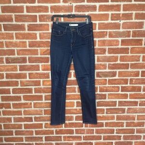 Levi's mid rise skinny jeans